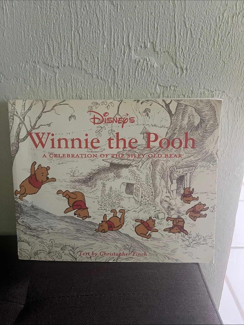 #2877**Disney Winnie the Pooh Wall Art in Cream and Red